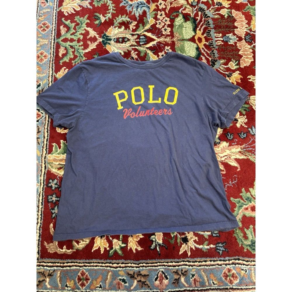 Polo Ralph Lauren Shirt Tagged Adult L Blue Polo Volunteers Women's